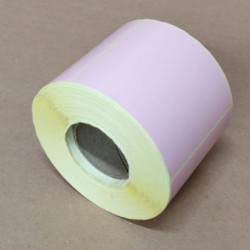 Термоэтикетка 70х80 мм (500 шт/рул) РОЗОВАЯ